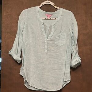 Lilly Pulitzer Light Blue Women's Blouse